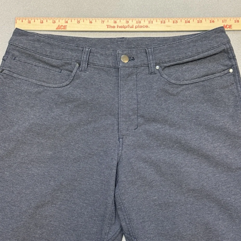 LULULEMON ABC Pant Skinny Tech Canvas Men 33 Blue Stretch 5992S